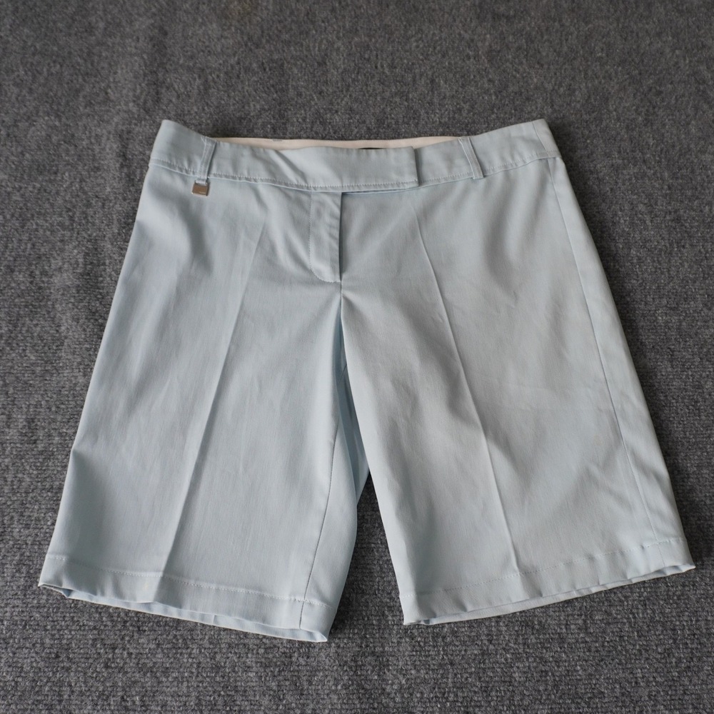 BCBG Max Azria Bermuda Shorts Size 8 Light Blue Career Business Casual